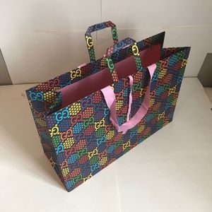 GUCCI Empty "Psychedelic GG" Web Design Gift Bag